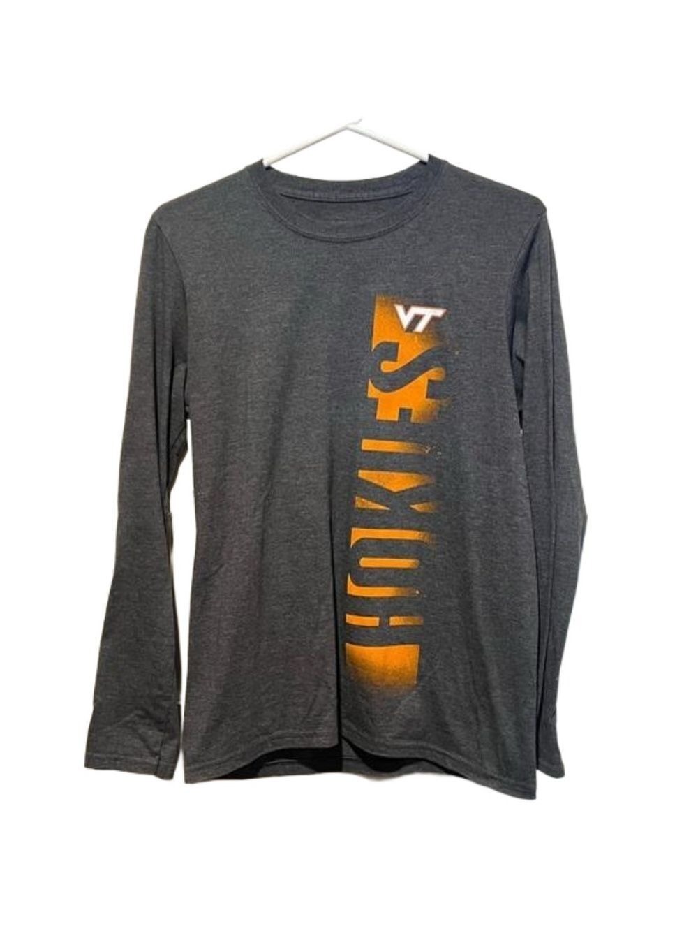 CAPTIVATING VT HOKIES LONG SLEEVE SHIRT. Womens size small